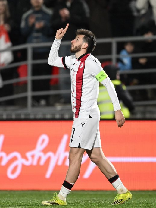 K7双响助格鲁吉亚逼平以色列 大巴黎球员国际比