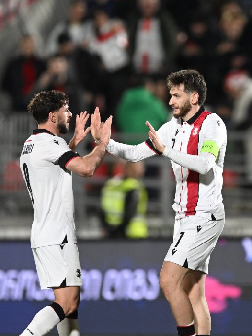 K7双响助格鲁吉亚逼平以色列 大巴黎球员国际比