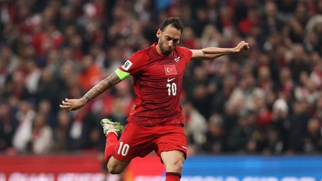 国际米兰12将征战世界杯预选赛 恰尔汗奥卢率土