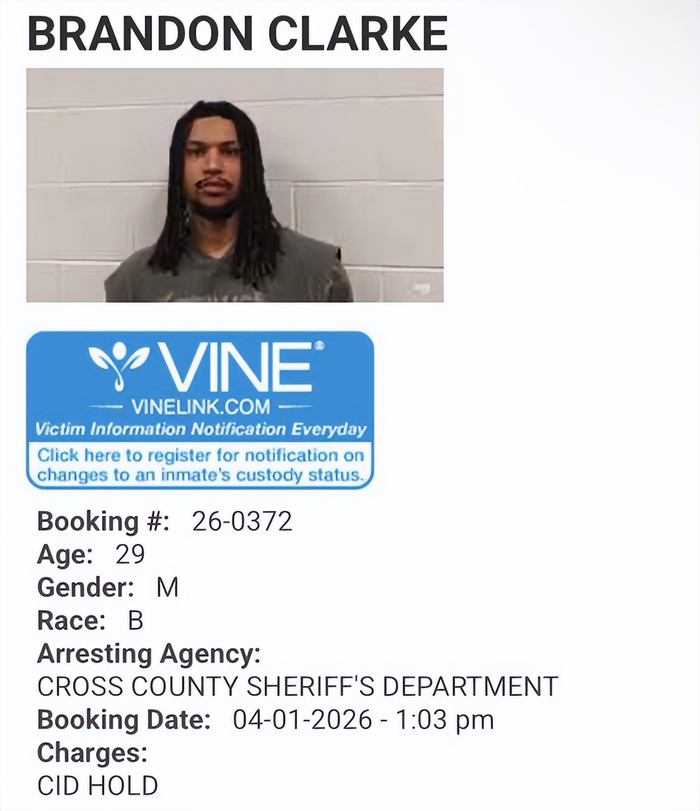 灰熊球员布兰登·克拉克涉鲁莽驾驶被捕，面临轻